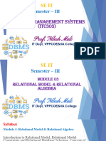 Relational Model & Relational Algebra