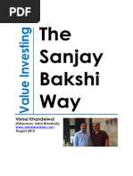 Value Investing-The Sanjay Bakshi Way