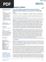 Geophysical Research Letters - 2023 - Yoshimura - Clear Air Turbulence Resolved by Numerical Weather Prediction Model