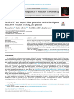 Editorial - On ChatGPT and Beyond - How Generative Artificial Intelligence May Affect Research, Teaching, and Practice