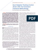 Nonlinear Robust Adaptive Tracking Control of A Quadrotor UAV Via Immersion and Invariance Methodology