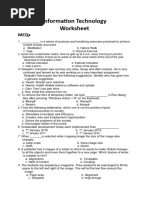 Worksheet Grade 10