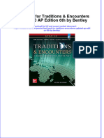 Full Download PDF of Test Bank For Traditions & Encounters UPDATED AP Edition 6th by Bentley All Chapter