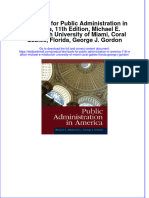 Test Bank For Public Administration in America, 11th Edition, Michael E. Milakovich University of Miami, Coral Gables, Florida, George J. Gordon