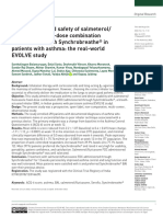 Effectiveness and Safety of Salmeterol Fluticasone Fixed Dose