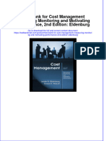 Full Download PDF of Test Bank For Cost Management Measuring Monitoring and Motivating Performance, 2nd Edition: Eldenburg All Chapter