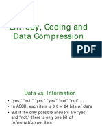 Entropy, Coding and Data Compression