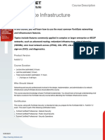 FortiGate Infrastructure 7.2 Course Description