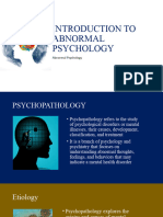 1 - Introduction To Abnormal Psychology