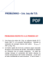 Problemas Propuestos - Primera Ley de La Termodinámica