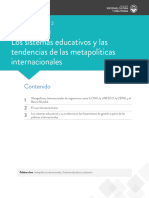 Los Sistemas Educativos y Las Tendencias de Las Metapolíticas Internacionales