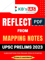 REFLECTION MAPPING UPSC PRELIMS 2023 FROM KBsIAS MAPPING NOTES 2023