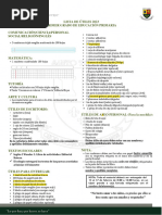 Lista de Utiles Primer Grado