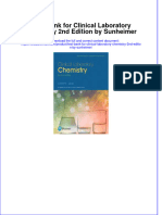 Full Download PDF of Test Bank For Clinical Laboratory Chemistry 2nd Edition by Sunheimer All Chapter