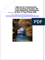 Solution Manual For Fundamental Managerial Accounting Concepts, 8th Edition, Thomas Edmonds, Christopher Edmonds Bor-Yi Tsay Philip Olds