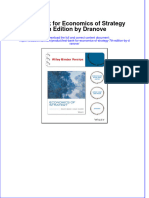 Full Download PDF of Test Bank For Economics of Strategy 7th Edition by Dranove All Chapter