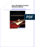 Full Download PDF of Management 12th Edition Kreitner Solutions Manual All Chapter