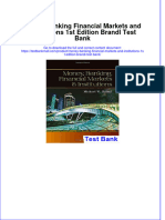 Full Download PDF of Money Banking Financial Markets and Institutions 1st Edition Brandl Test Bank All Chapter