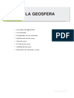 LA GEOSFERA MINERALES Y ROCAS Pendientes 23-24