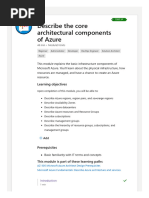 IV. Describe The Core Architectural Components of Azure