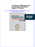 Full Download PDF of Test Bank For Research Methods For The Behavioral Sciences, 3rd Edition, Gregory J. Privitera All Chapter