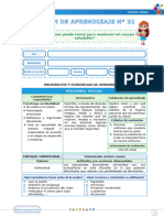 Sesiones de Aprendizaje - Semana 3 - UD II - Editora Quipus Perú