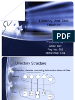 Directory and Disk Structure: Presented by