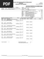 Materias Matriculadas para El 2 Semestre y Fechas