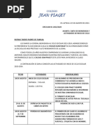 Carta de Bienvenida y Actividades de Inicio de Ciclo 22-23-1