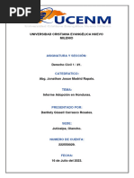 Universidad Cristiana Evangélica Nuevo Milenio: Asignatura Y Sección