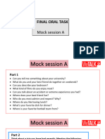 Final Oral Mock English 3 PDF