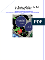 Full Download PDF of Test Bank For Beckers World of The Cell 9th Edition by Hardin All Chapter