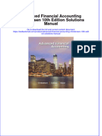 Full Download PDF of Advanced Financial Accounting Christensen 10th Edition Solutions Manual All Chapter