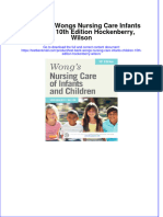 Full Download PDF of Test Bank Wongs Nursing Care Infants Children 10th Edition Hockenberry, Wilson All Chapter