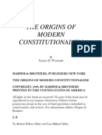 13 The Origins of Modern Constitutionalism (Wormuth, 1949)