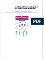 Full Download PDF of Test Bank For Medical Terminology Get Connected 2nd Edition by Frucht All Chapter