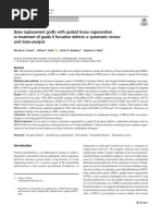 Bone Replacement Grafts With Guided Tissue Regeneration