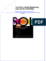 5182full Download PDF of Test Bank For Sol y Viento Beginning Spanish 3rd by VanPatten All Chapter