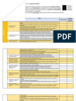 Tabla 5° Sistematización Contenidos y PDA