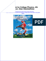 Full Download PDF of Test Bank For College Physics, 4th Edition: Alan Giambattista All Chapter