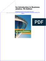 Full Download PDF of Test Bank For Introduction To Business Statistics, 7th Edition All Chapter