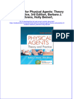 Full Download PDF of Test Bank For Physical Agents: Theory and Practice, 3rd Edition, Barbara J. Behrens, Holly Beinert, All Chapter