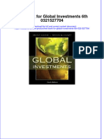 Full Download PDF of Test Bank For Global Investments 6th 0321527704 All Chapter