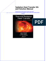 Full Download PDF of Thermal Radiation Heat Transfer 5th Howell Solution Manual All Chapter