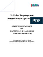 Competency Standard - Shuttering and Scaffolding