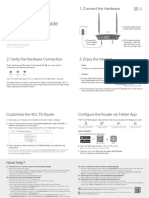 TPLINK TL-MR100 QUICK Installation Guide V1