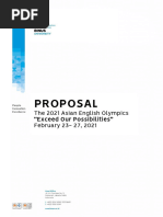 Proposal of The 2021 Asian English Olympics