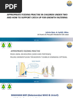 Appropriate Feeding Practice in Children Under Two Years - DR Julistio
