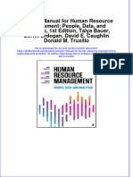 Full Download PDF of Solution Manual For Human Resource Management: People, Data, and Analytics, 1st Edition, Talya Bauer, Berrin Erdogan, David E. Caughlin Donald M. Truxillo All Chapter