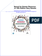 Full Download PDF of Solution Manual For Human Resource Management 16th Edition Gary Dessler All Chapter